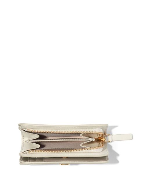 Marc Jacobs Natural The J Marc Mini Compact Leather Wallet