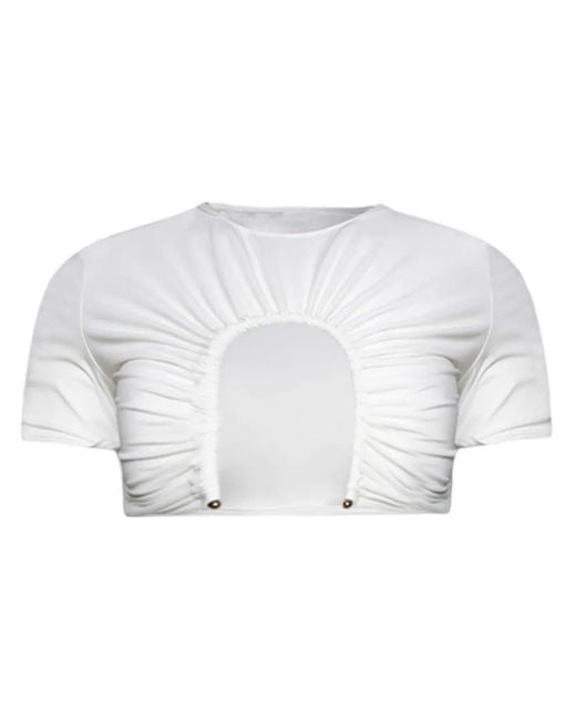 Christopher Esber White U-Prong Short-Sleeve T-Shirt