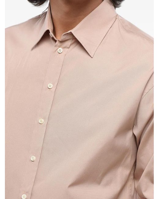 DSquared² Natural Logo-Print Poplin Shirt for men