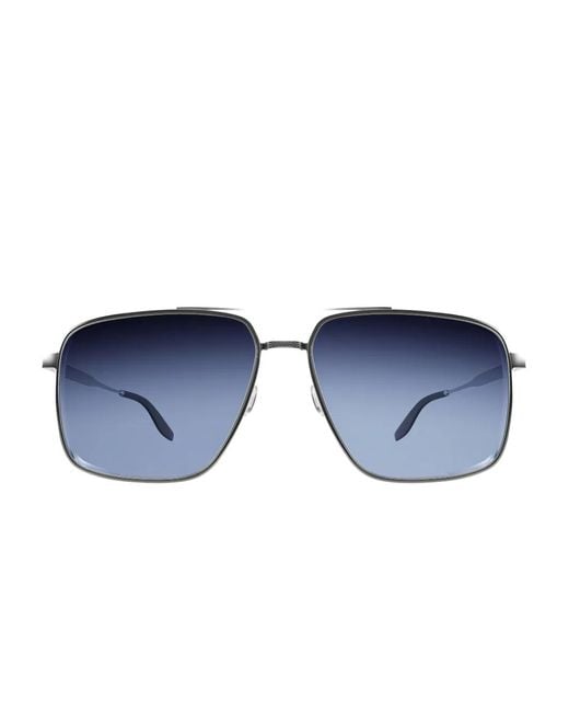 Barton Perreira Blue Scaramanga Square-Frame Sunglasses