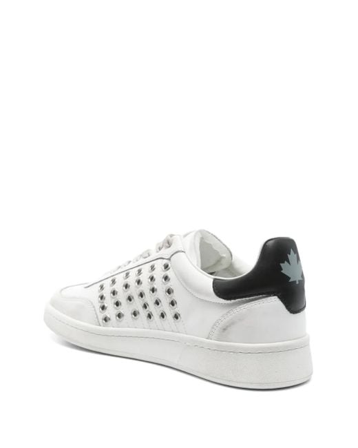 DSquared² White Boxer Sneakers for men