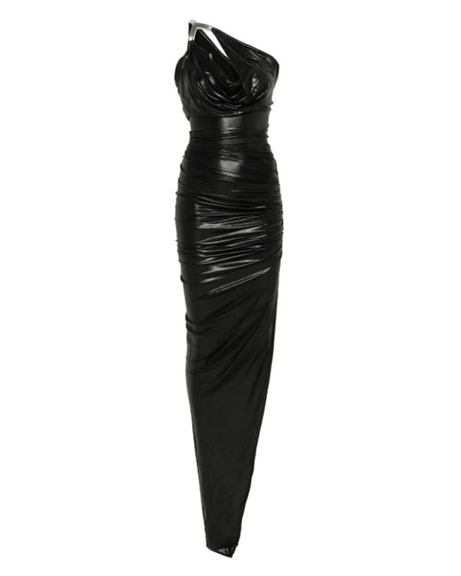 【Rick Owens】 HYDRA AALIYAH GOW Rick Owens Hydra Aaliyah Maxi Dress in Black | Lyst