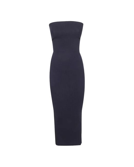 Entire studios Blue Strapless Midi Dress