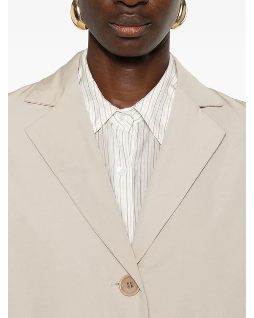 Aspesi Natural Button-Fastening Coat
