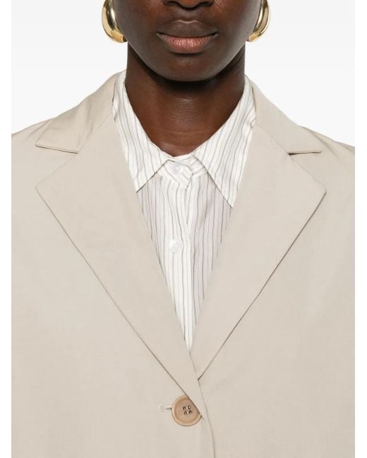 Aspesi Natural Button-Fastening Coat