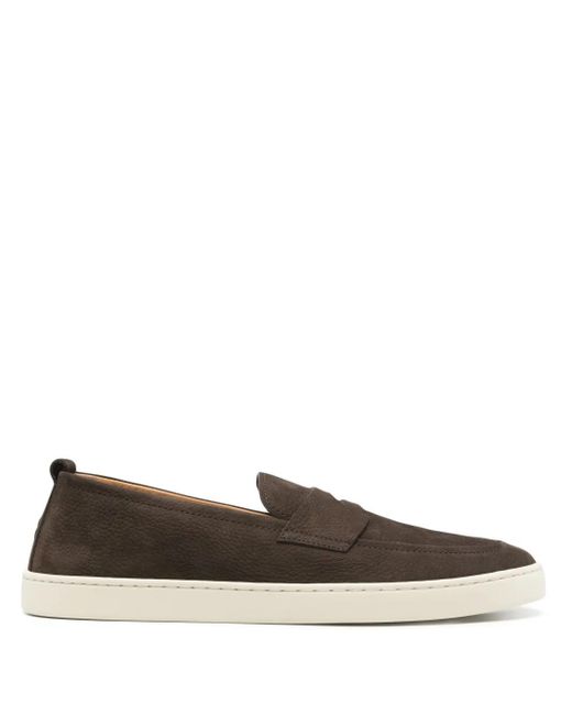 Henderson Brown Suede Loafers for men