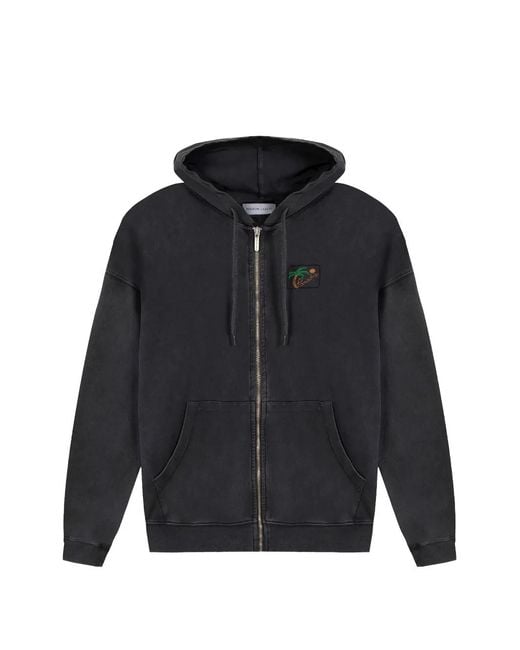 Maison Labiche Black Graphic Hoodie for men