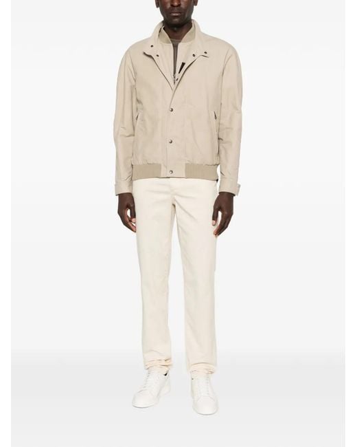 Fay Natural Zip.Up Bomber Jacket for men