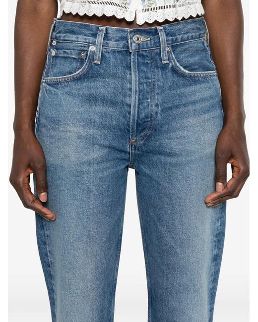 Citizens of Humanity Blue Blaine Straight-Leg Jeans