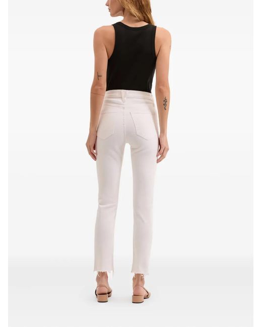 Veronica Beard White Carly Flared Jeans