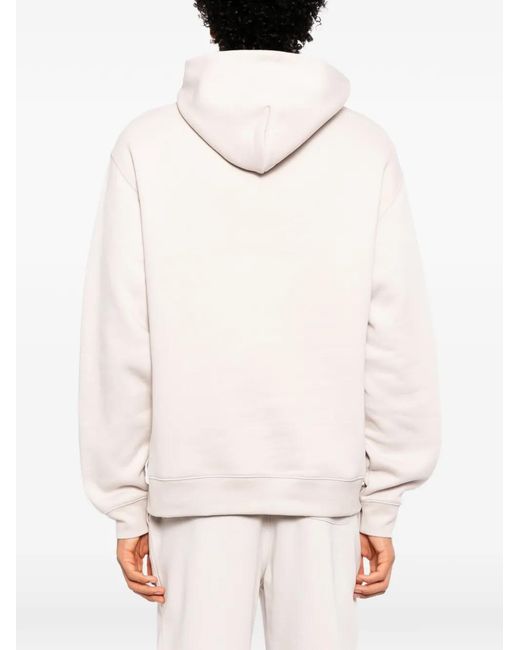 Melt White Graphic-Print Hoodie for men