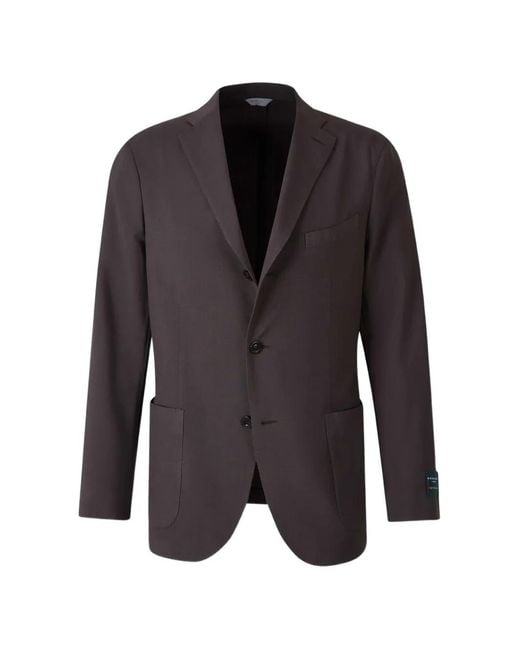 Boglioli Black Single-Breasted Notch-Lapel Jacket for men