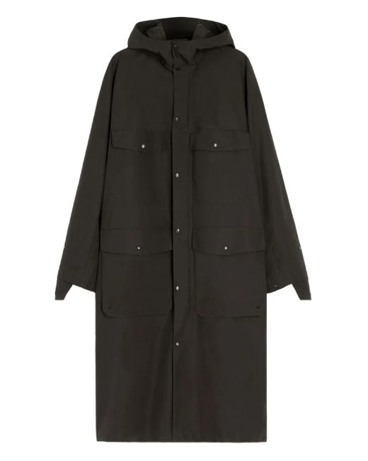 Lemaire Black Snap-Fastening Raincoat