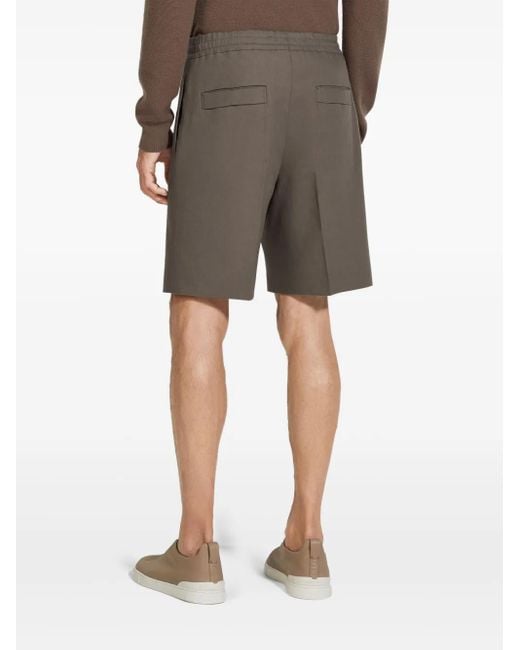 メンズ Zegna Oasi Lino ショートパンツ Gray