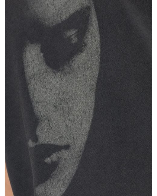 M I S B H V T-Shirt mit Gesicht-Print in Black für Herren