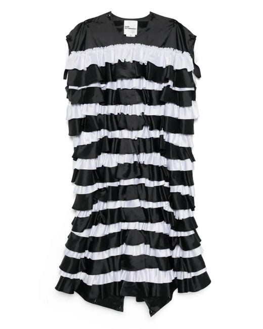 Noir Kei Ninomiya ラッフル ドレス Black
