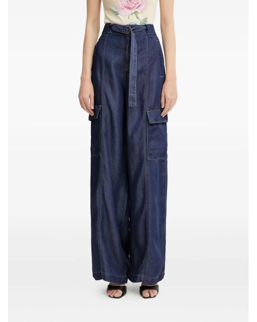 Guess ベルテッド カーゴジーンズ Blue