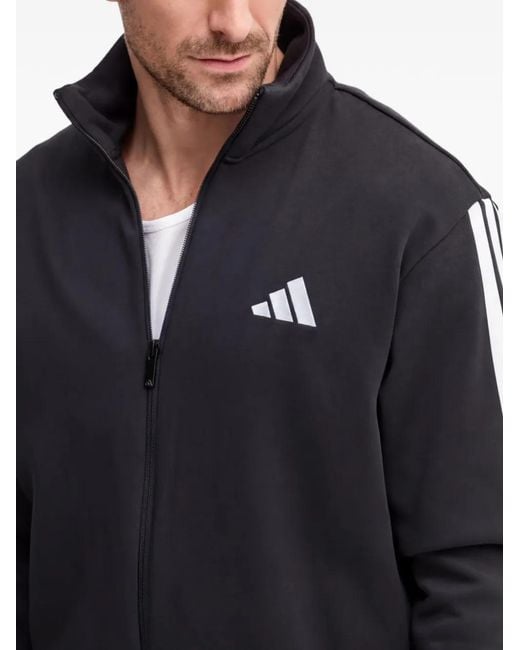 Adidas Black 3-Stripes Tracksuit Set for men