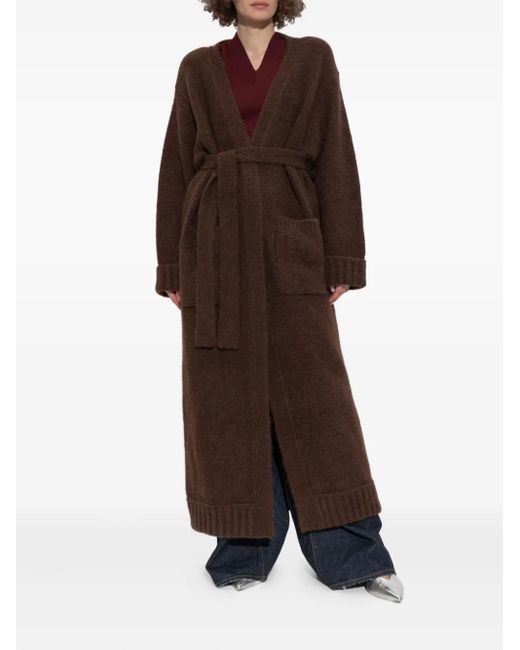 DSquared² Brown Belted Cardi-Coat