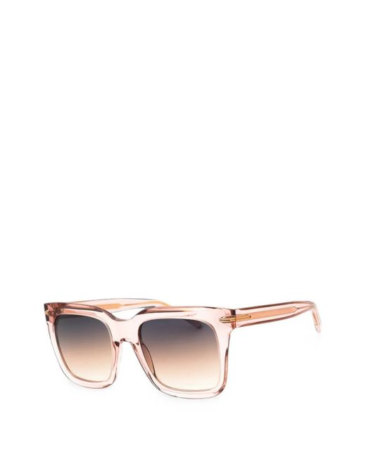 Boss Pink Rectangle-Frame Sunglasses