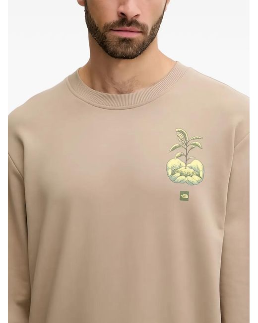 The North Face Natural Graphic-Print Sweatshirt for men