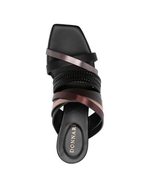 DONNARì White Braided-Strap Sandals