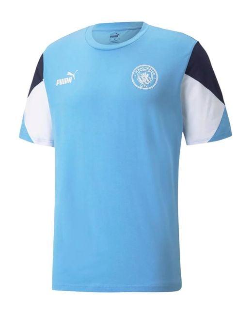 PUMA Blue Manchester City Ftblculture T-Shirt for men