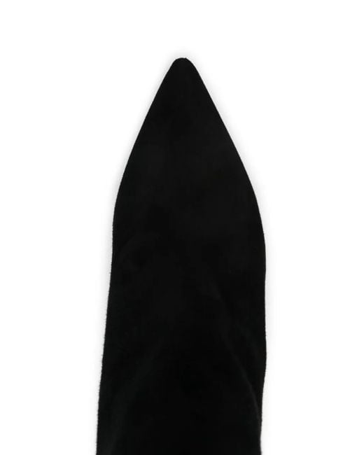 Stuart Weitzman Black Suede Ankle Boots