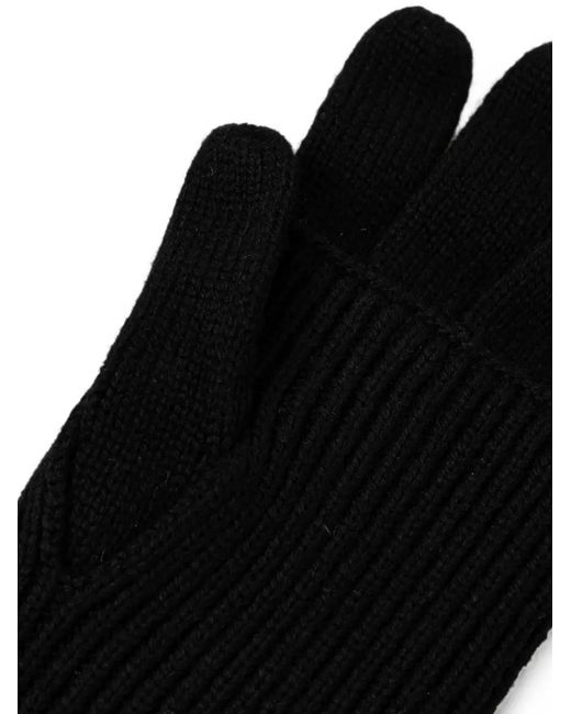 MICHAEL Michael Kors Black Ribbed-Knit Gloves