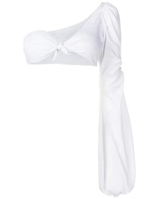 Amir Slama White Single Long-Sleeve Blouse