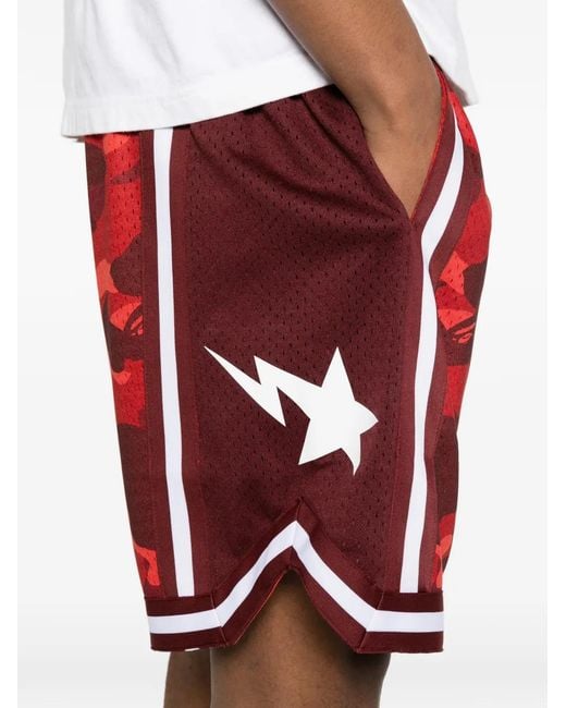 Bermudas Abc Camo Sta A Bathing Ape de hombre de color Red