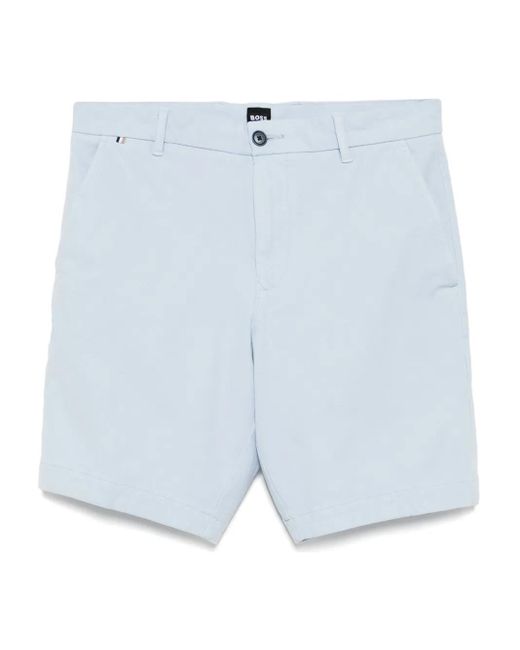 Boss Blue Slim-Fit Shorts for men