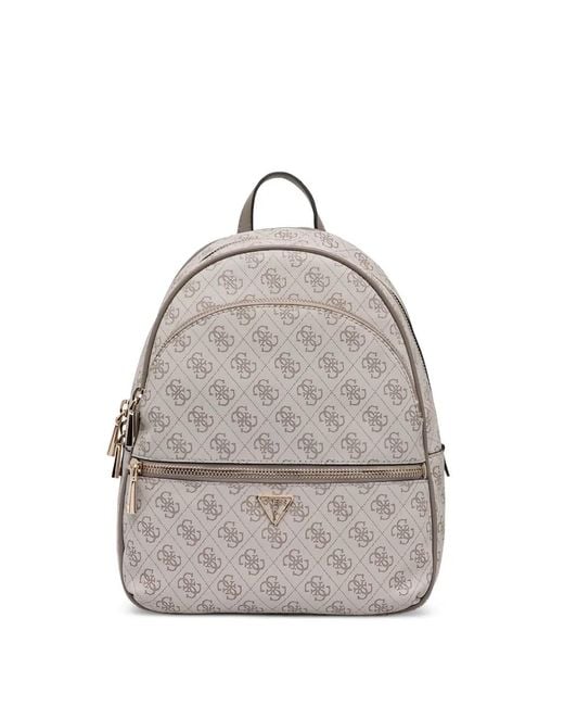 Pattern zip backpack Guess de color Gray