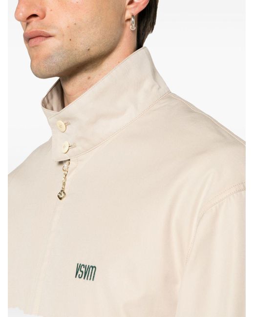 Visvim Natural Neutral Ketchikan Logo-embroidered Jacket - Men's - Linen/flax/cotton/wool for men