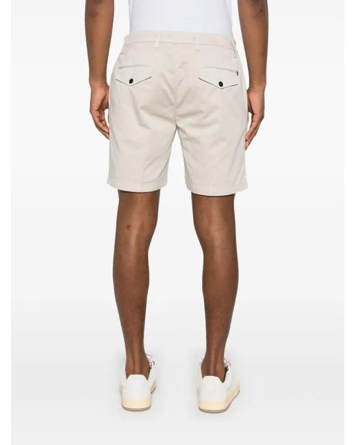 Dondup White Manheim Chinos Shorts for men