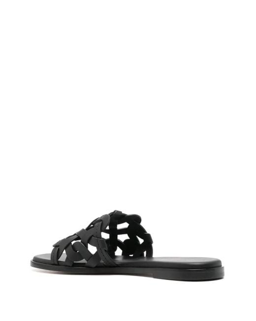 Gianvito Rossi Black Amalfi Sandals