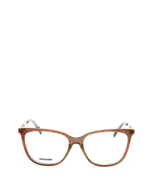 Missoni Orange Cat-Eye Frame Glasses