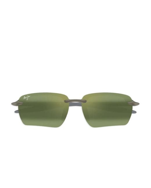 Maui Jim Green Lunettes De Soleil Hookipa À Monture Rectangulaire
