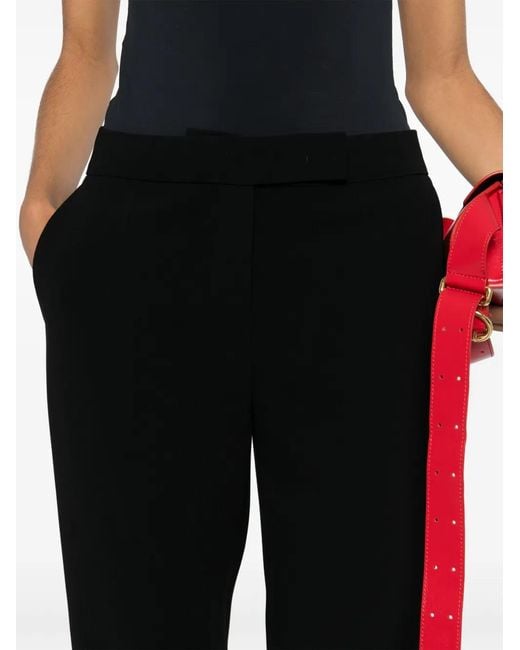 Max Mara Black Cady Tailored Trousers