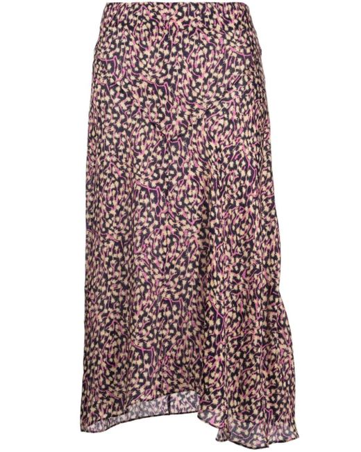 Isabel Marant Multicolor Lisanne Floral-print Skirt