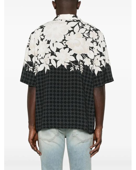 Amiri Overhemd Met Bloemenprint in het Black voor heren