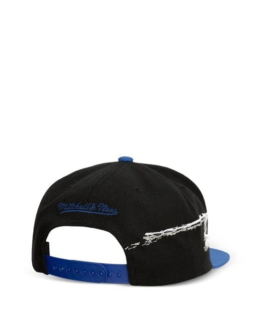 Mitchell & Ness Black X Mlb Dodgers Embroidered Baseball Cap for men