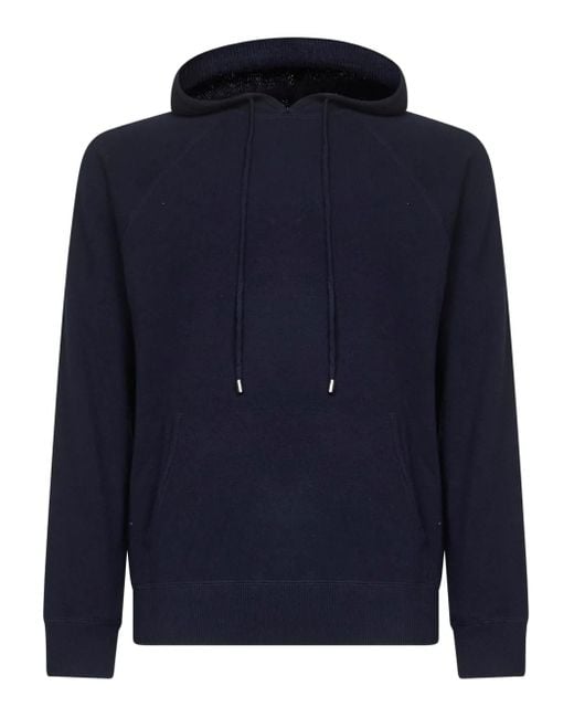 Mc2 Saint Barth Blue Drawstring Hoodie for men