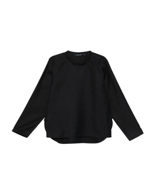 Sofie D'Hoore Black Round-Neck Long-Sleeve Blouse