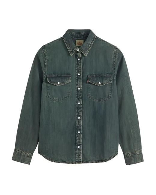 Levi's Green Buttoned Pocket Shirt