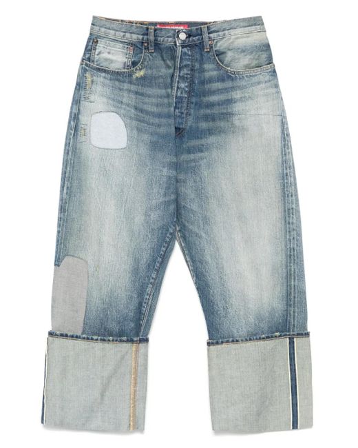 Junya Watanabe Blue Patch-Detail Jeans for men