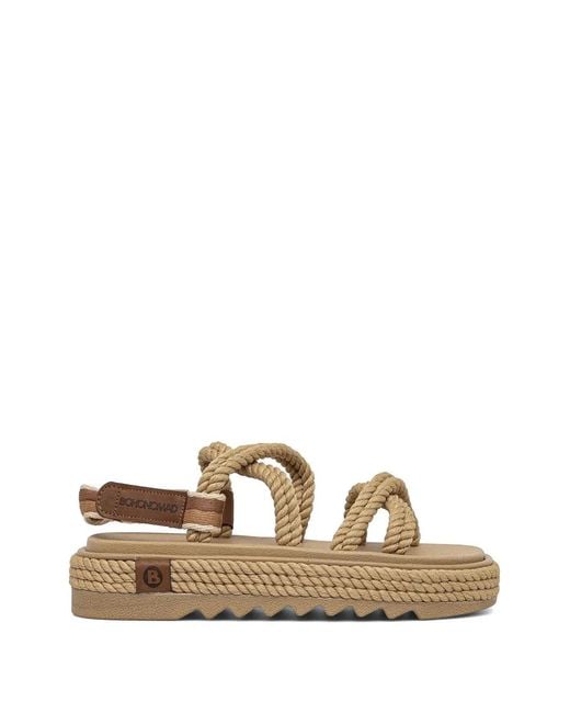 Bohonomad Natural Rope-Detail Platform Espadrilles