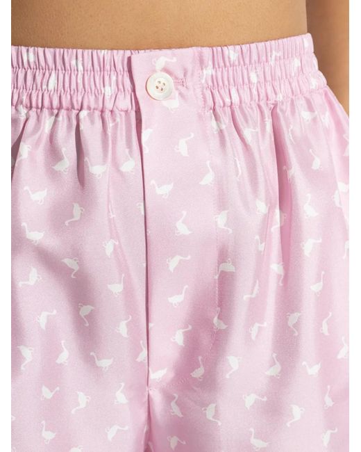 Moschino Pink Short Imprimé