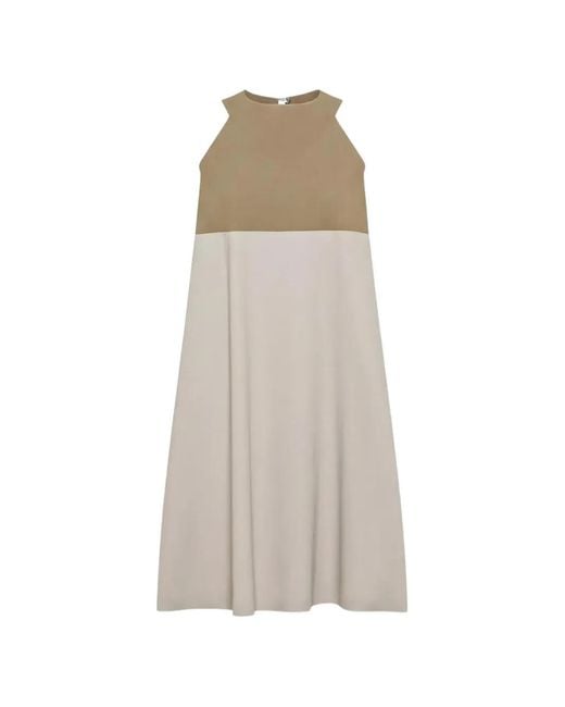 Rrd Mini-Jurk Met Colourblocking in het Natural