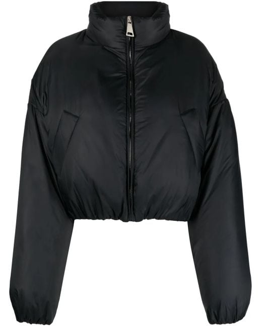 Khrisjoy Black Zipped Cropped Jacket